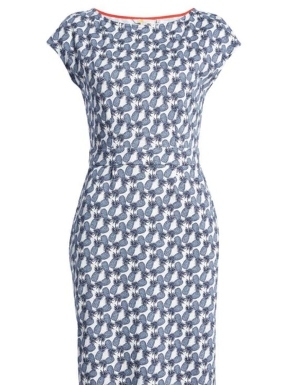 BODEN Florrie Jersey Dress Pineapple Print Cotton size 8R Resortwear Boho Preppy - Picture 12 of 12